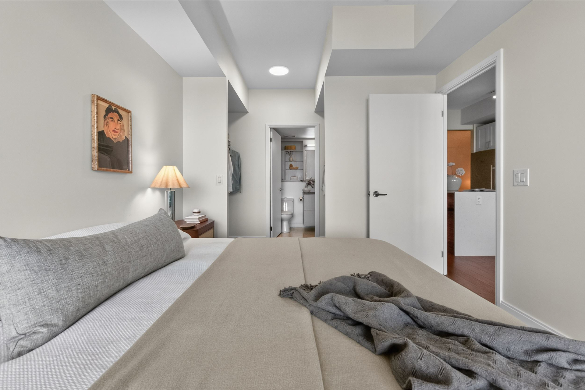 Primary bedroom with ensuite and walk-through closet